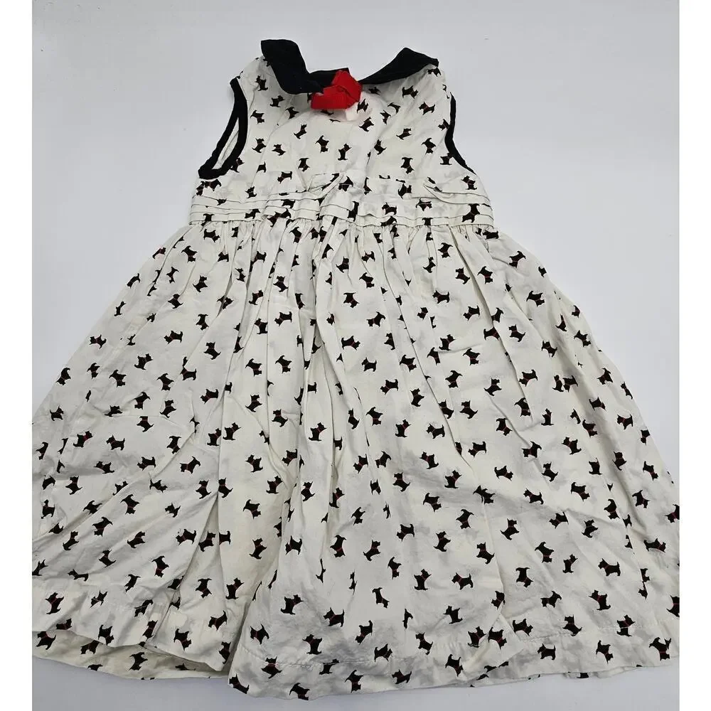 9 Piece Gap Girl's 4/5 Red/White/Black Scottie Dog Dress, Pants, & Tops Lot